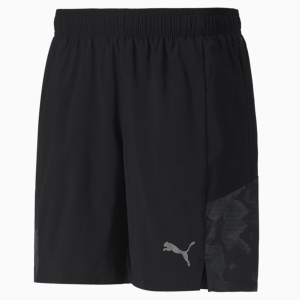 RUN Graphic Woven 7" Men's Running Shorts, Puma Black, extralarge-IND